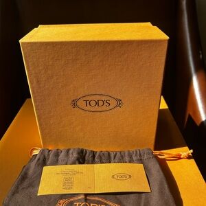 Empty Tod's Box with Brown Dust Bag for Belt